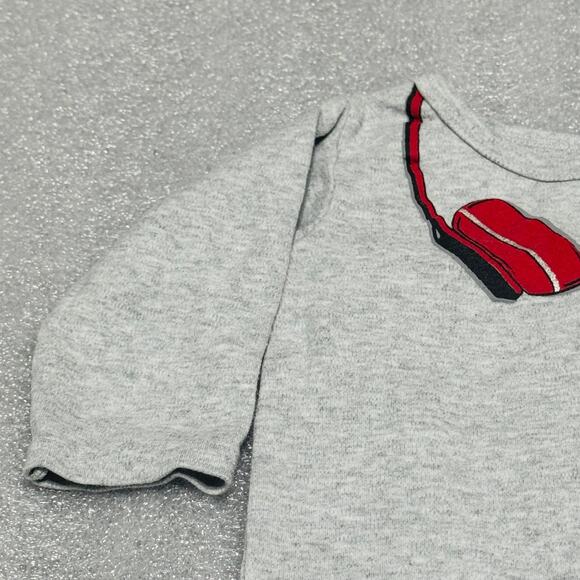 Little Treasures Baby Boy's DJ Headphone Onesie Bodysuit 9-12 Months - Picture 3 of 7